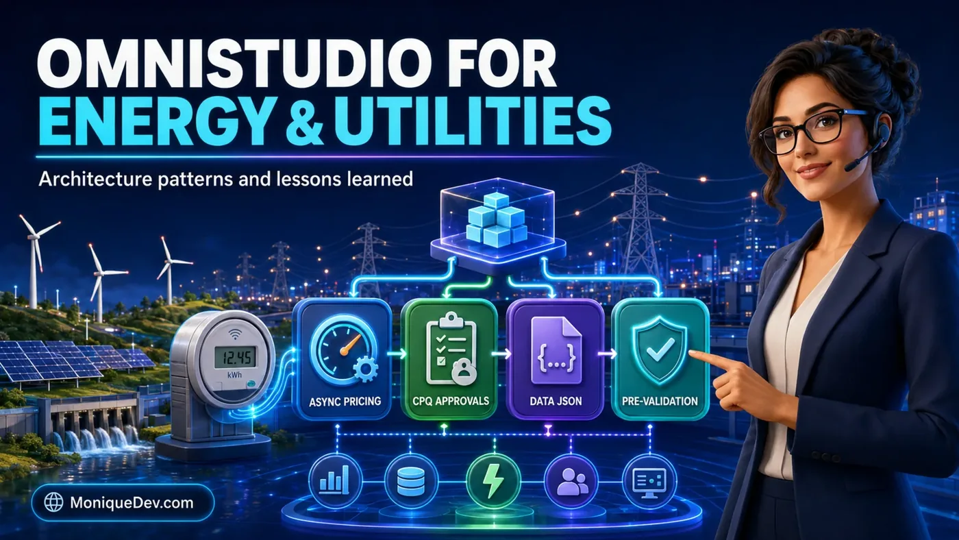 OmniStudio para Energy & Utilities: padrões de arquitetura e aprendizados